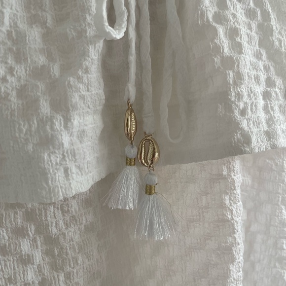 Lilly Pulitzer Mays Tank Top Textured White Ruffled Flounce Size S - Picture 4 of 8